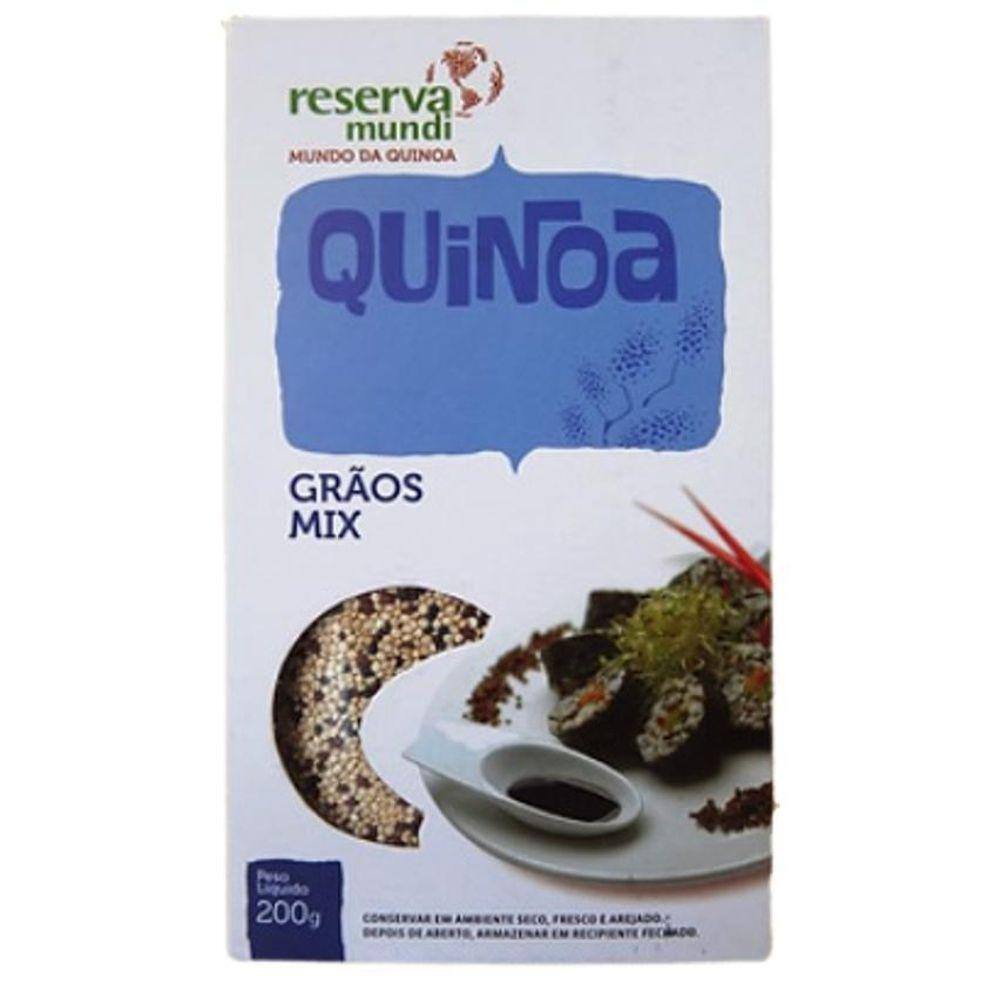 Quinoa em Grãos Mista Sem Glúten 200g - Reserva Mundi