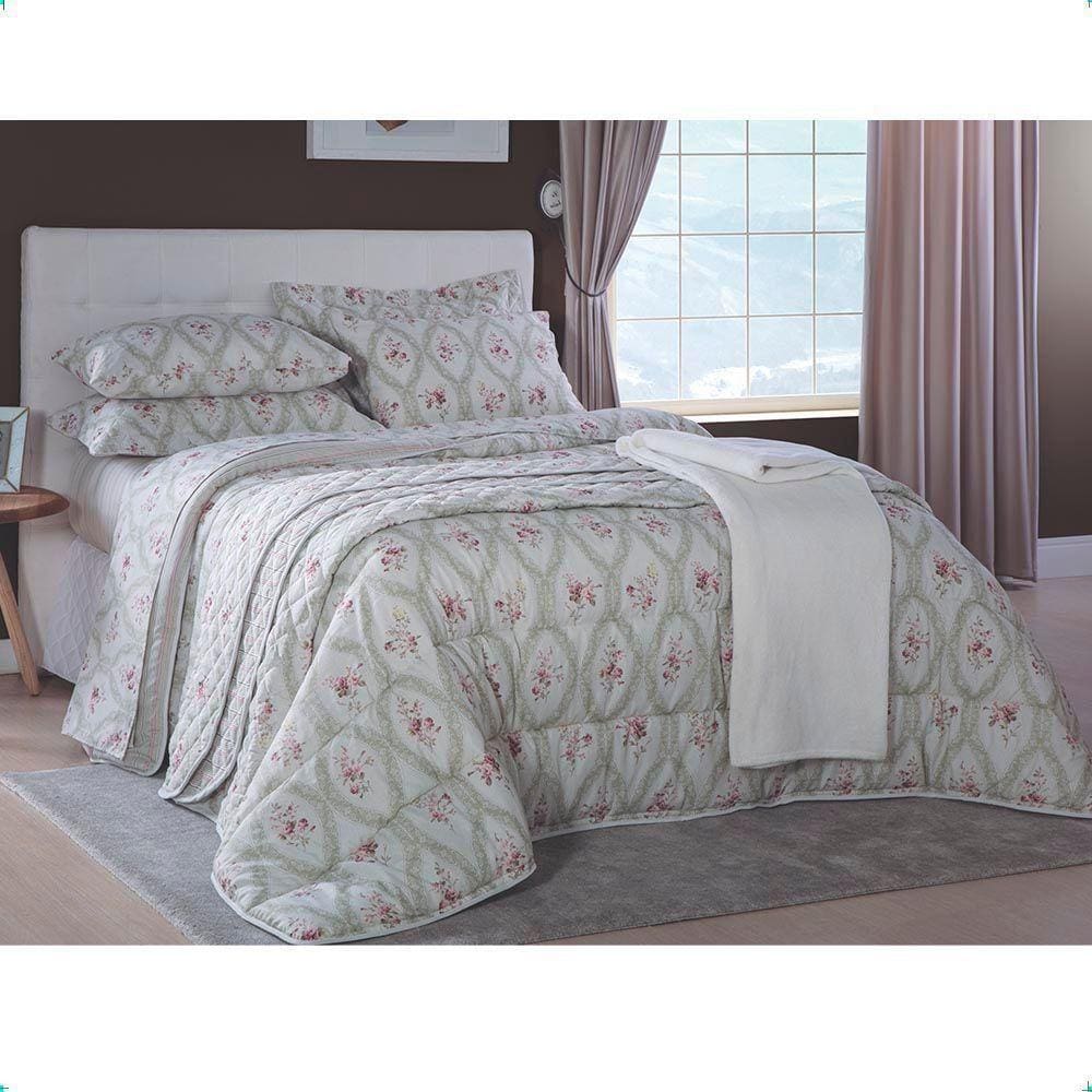 Jogo De Cama Casal 4 Pçs 250x220cm 140 Fios Camafeu Sultan