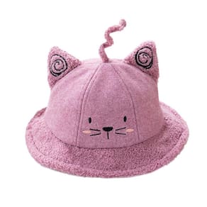Bebê moda desenho animado gato bonito outono e inverno boné quente pescador bacia chapéu