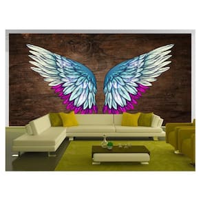 Papel De Parede 3D Arte Asas Selfie Insta Cores 3,5M Tra233
