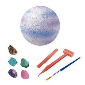 Pedra de Escavação Arqueológica Infantil Os Oito Planetas do Sistema Solar Brinquedo de Aventura