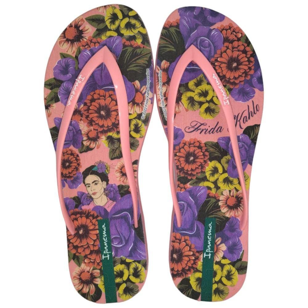 Chinelo Ipanema Frida Kahlo 27014 Preto/Rosa