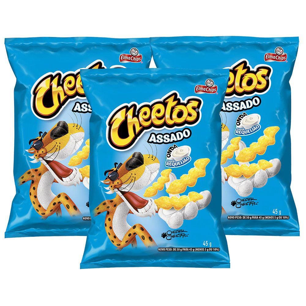 Salgadinho Cheetos Onda Requeijão 140g - Elma Chips