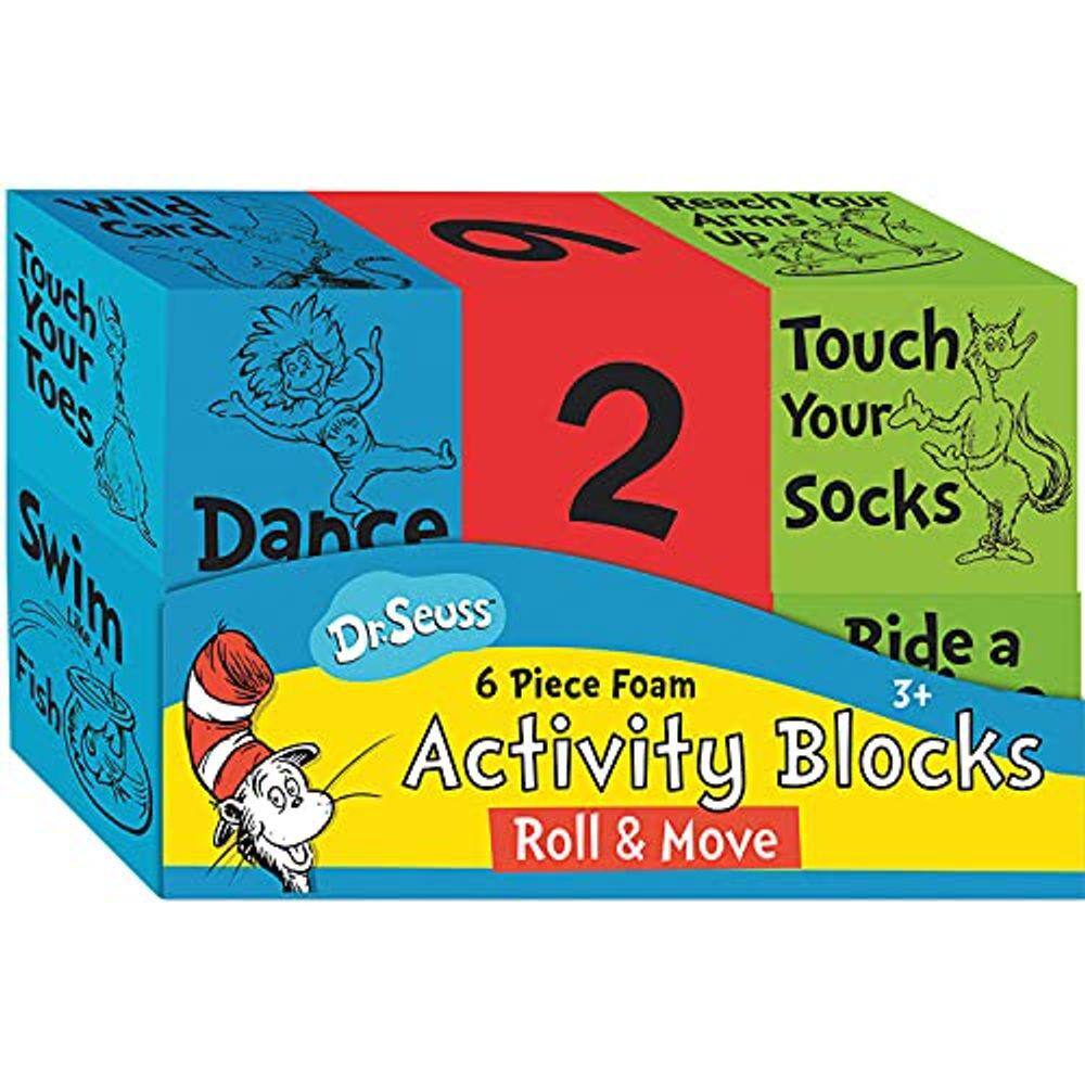 Eureka Dr. Seuss Roll & Mover blocos de atividade de espuma