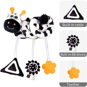 Assento de carro de brinquedo pendurado Crib Move, Animal Circle Pelúcia Toy Pr