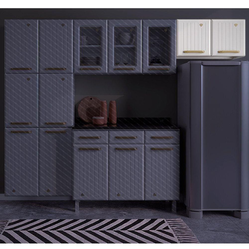 Armário Aéreo Duplo 2 Portas Diamante Telasul Branco