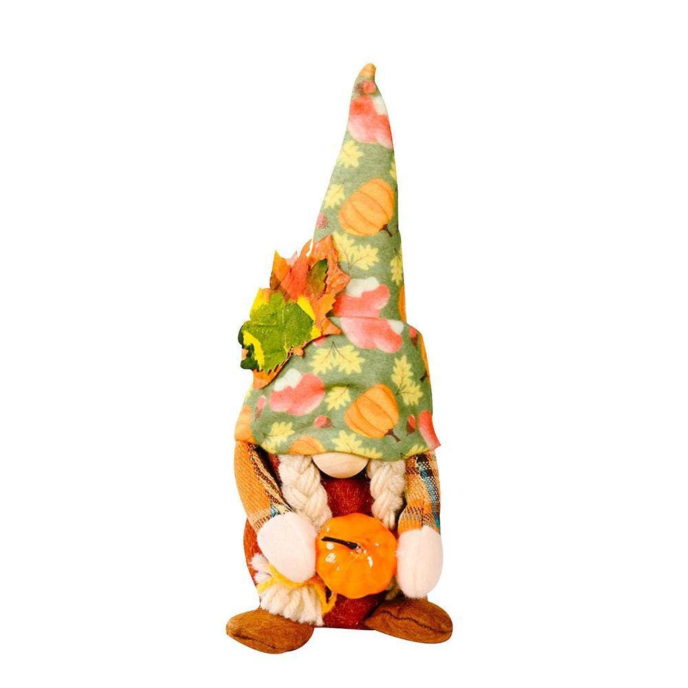 Novos enfeites de boneca de outono com luzes para ornamentos de decoração de boneca de ação de graças