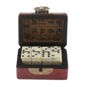 Dominós definem brinquedo de jogo de mesa de mesa clássica tradicional para 2 4 jogadores| Dominó