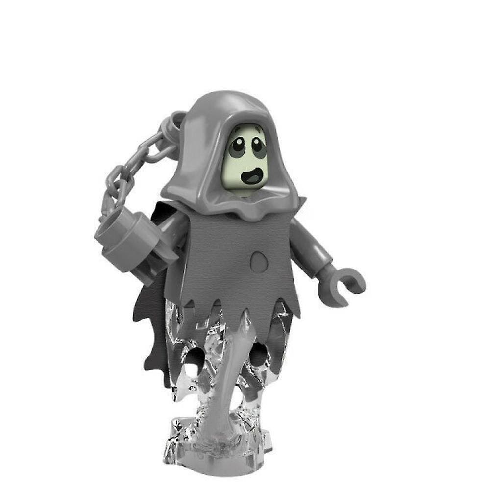 8pcs Halloween Vampiro Abóbora Homem Lobisomem Crânio Crianças Montados Bloco de Construção Minifigure Brinquedo