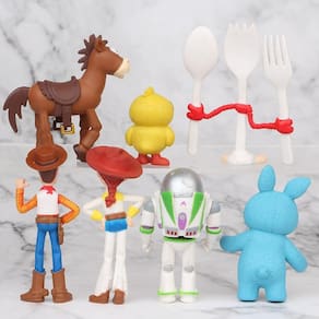 7PCS Toy Story Action Figure brinquedos Woody Jessie Buzz Lightyear Forky Pig Bear Figura Model Doll Figurine Kids Gifts| Figuras de Ação