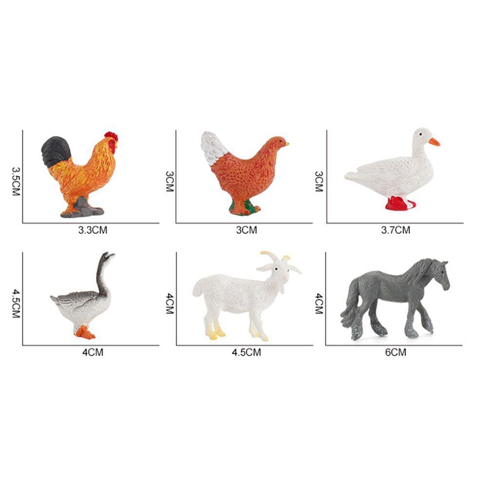 Learning Minds Set de 12 Animais da Fazenda Jumbo