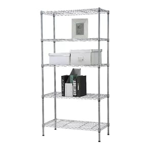 Estante Aço 5 Prateleiras Cromada Aramada 150 Cm
