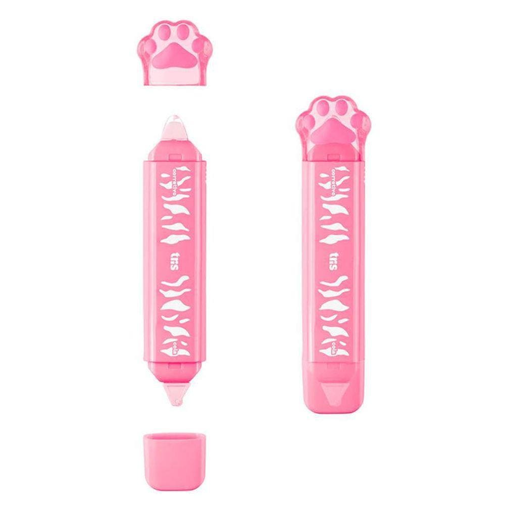 Fita Corretiva + Cola Holic Pets - Rosa - 2 em 1 - 5mm x 4m