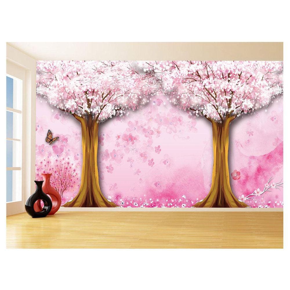 Papel De Parede 3D Floral Textura Sala Flores 3,5M Xfl334