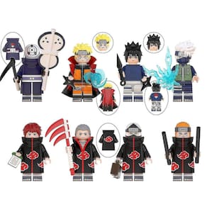 Naruto Building Blocks Toy Japão Anime Figura Confronto