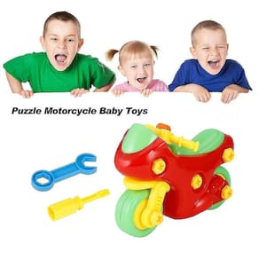 Puzzle Motocicleta Brinquedos Bebê Diy Crianças Brinquedos Educacionais Wi