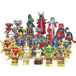 Conjunto de 24 PCes Ninjago Mini Figuras Kai Jay Sensei Wu Master