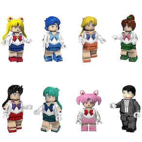 8 peças de menina Building Block Dolls-montagem Minifigura