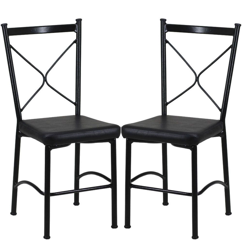 Kit 2 Cadeiras Buffet em Alumínio para Cozinha, Restaurante - Trama