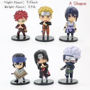 Anime 6 estilos Action Figure Ninja Model Toy(uma forma)