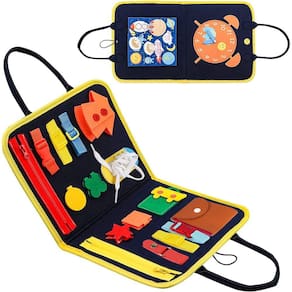 Brinquedos Montessori Busy Board para crianças de 1 2 3 4 anos, Brinquedos de quadro sensorial para aprender habilidades motoras finas, brinquedo de v
