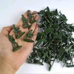 100 Pcs Militar Playset plástico brinquedo soldados homens 3.8cm fig