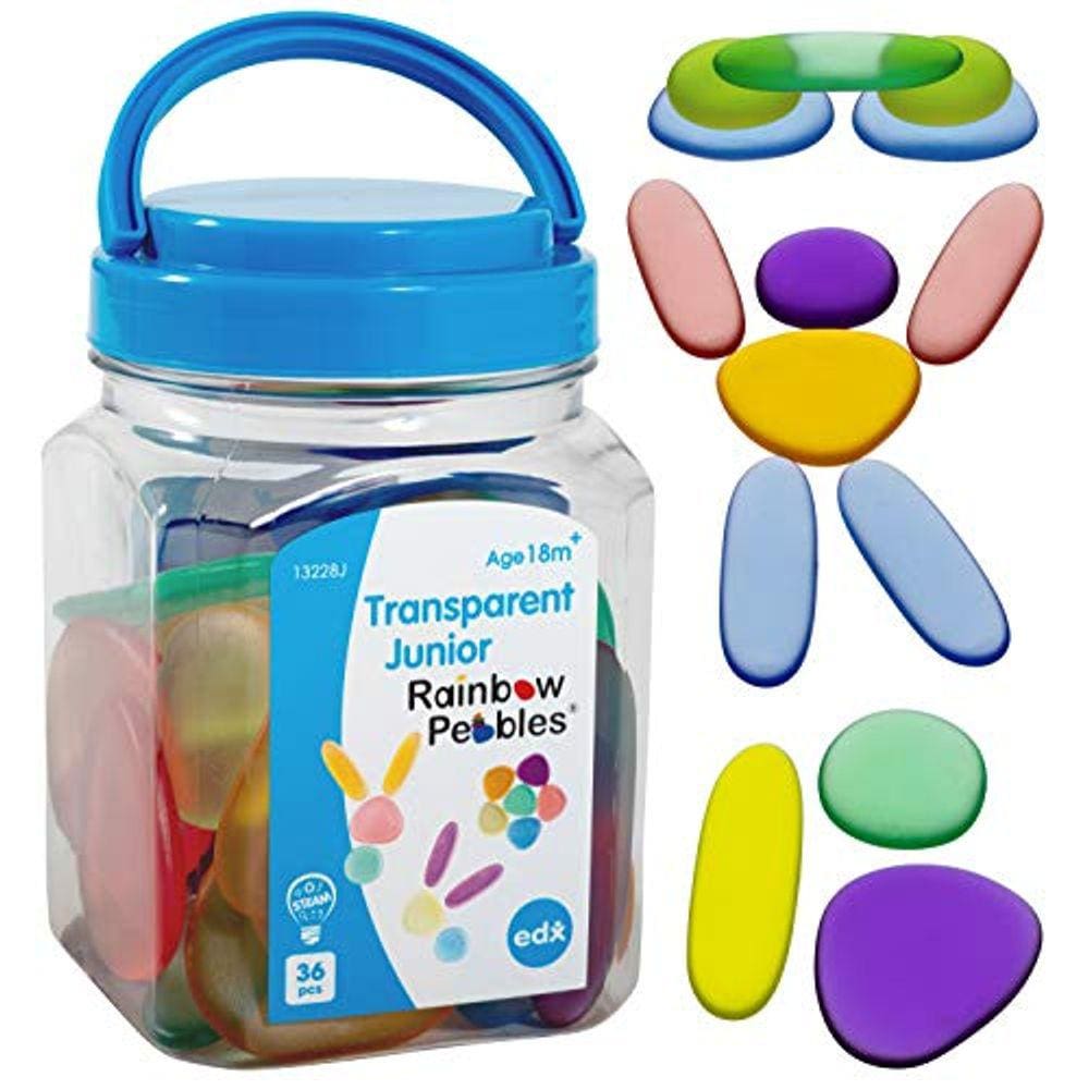 Seixos Arco-íris - Júnior - Transparente - Mini Jar - Ages 1