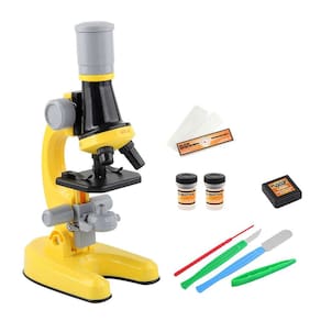 Educação Infantil Ciências Biológicas Hd 100x 400x 1200x Brinquedo Microscópio Escola Primária Equipamento Experimental Infantil