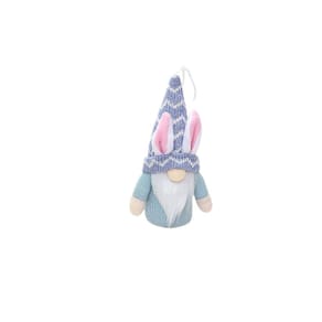 Decorações de Páscoa Chapéu de malha Orelhas de coelho Boneca de Velho