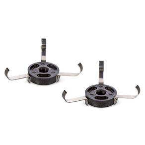 Kit 2 Adaptador Garra Inox Para Refletor Led De Piscina