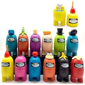 Conjunto de estatuetas merch, brinquedos de coleção para fãs de jogos, Mini Ch