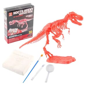 Brinquedos luminosos escavados mão do dinossauro e esqueletos arqueológicos