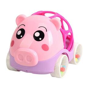 Brinquedos engraçados do bebê por 3 a 24 meses Rattle And Roll Car Baby Hand Grabed Toy Car