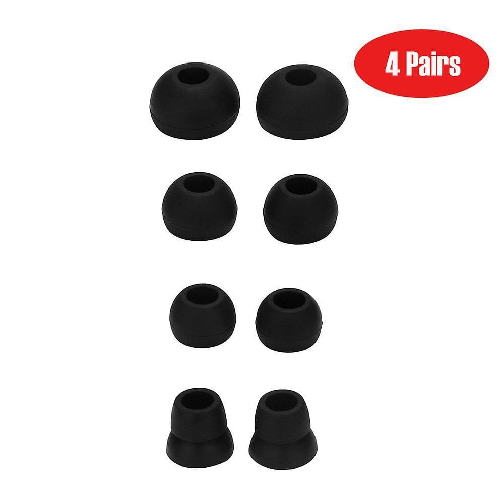 4 pares de silicone fones de ouvido de substituição fones de ouvido para powerbeats 3 bk