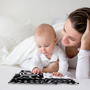 Preto e branco Alto Contraste Sensorial Bebê Brinquedos Baby Soft
