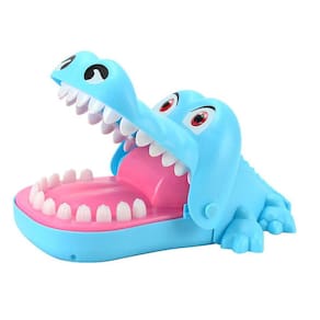 Jogo de partido mordendo clássico da mão do jogo criativo do dentista do crocodilo com fome para a família
