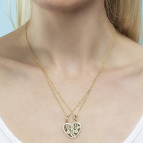 Colar para Melhores Amigos Amigos 2 Conjunto Teen Girls BFF Chic H