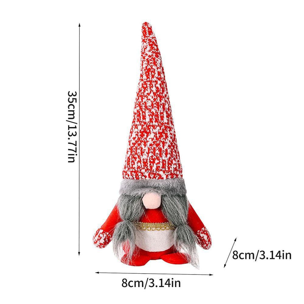 Bonecas de Natal Natal Ano Novo Diy Striped Faceless Toy Decorações de Papai Noel