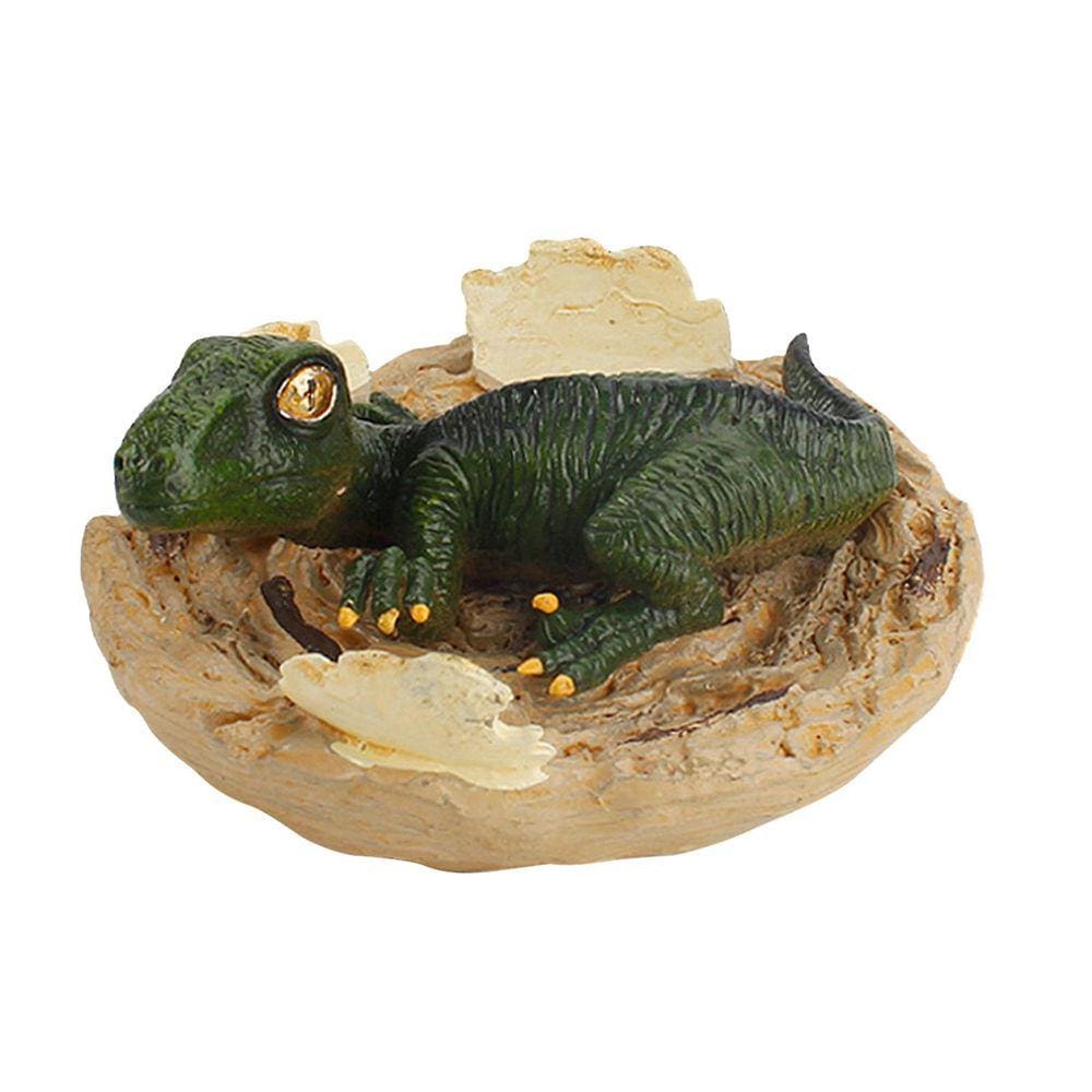 Meia eclosão de dinossauros Shell Broken Dinosaur Model Toy com base Home Decor