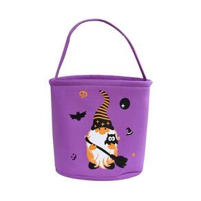Saco de doces de Halloween Balde de doces de abóbora Cesta de mão infantil Decoração de