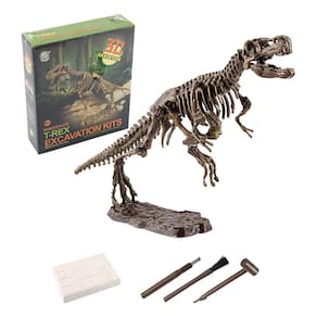 Brinquedos luminosos escavados mão do dinossauro e esqueletos arqueológicos