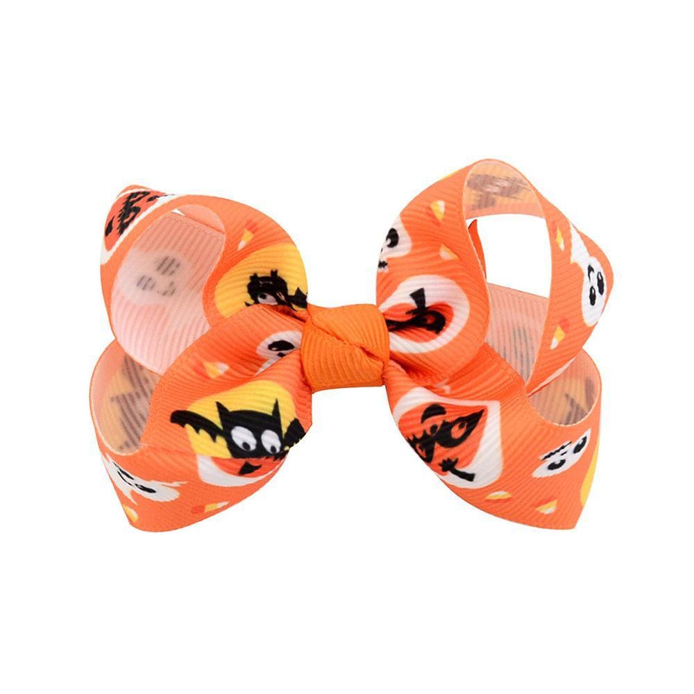 Halloween infantil hairpin crianças abóbora impressão meninas bonito arco acessórios de cabelo