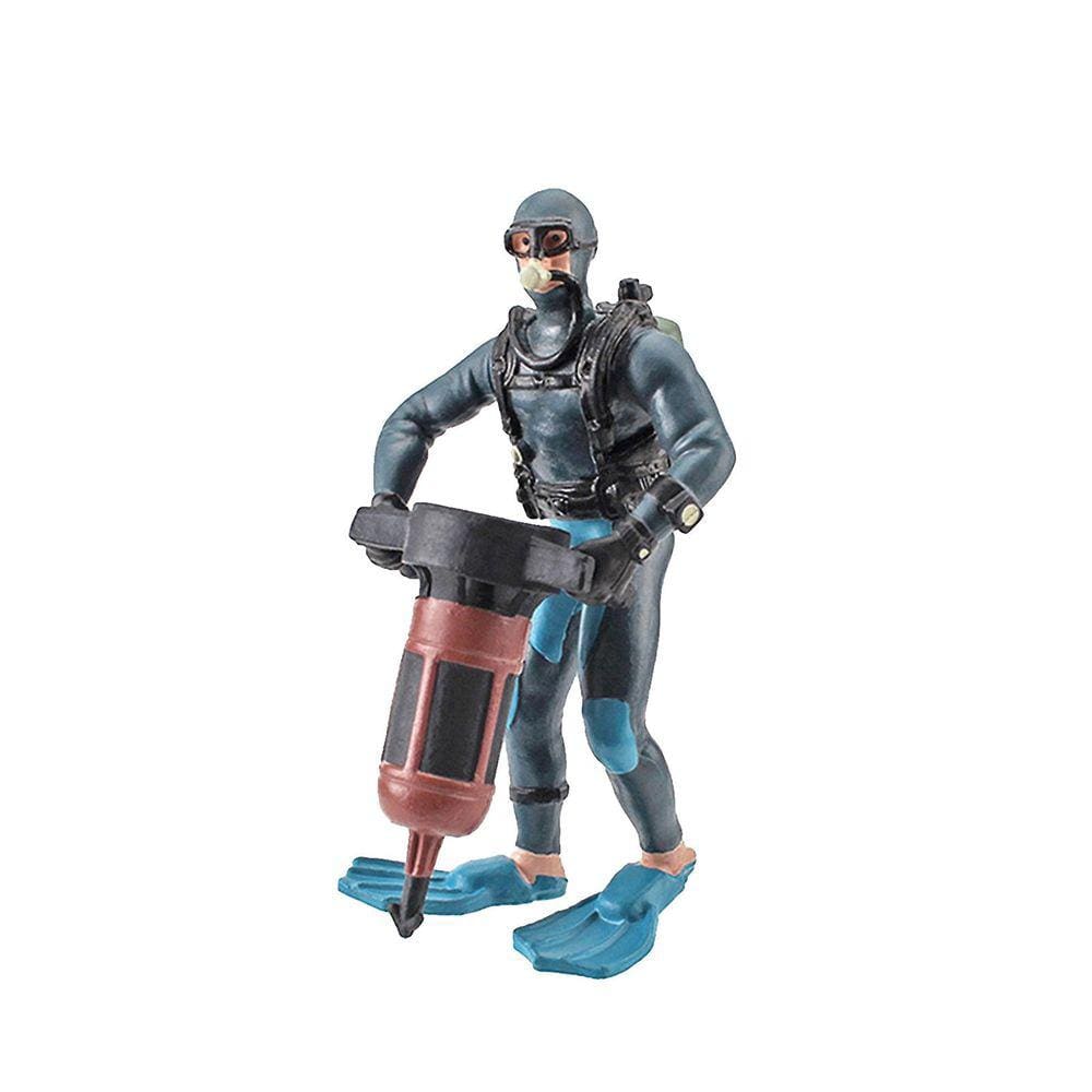 2pc mergulhador brinquedos estatuetas casa decorar pré-escolar educacional arcti diver animais presente