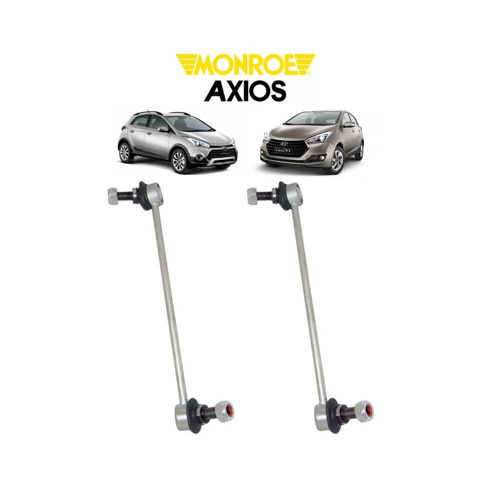 02 Bieleta Esquerda+Direita Dianteira Hyundai HB20x 2012 A 2020 Axios 