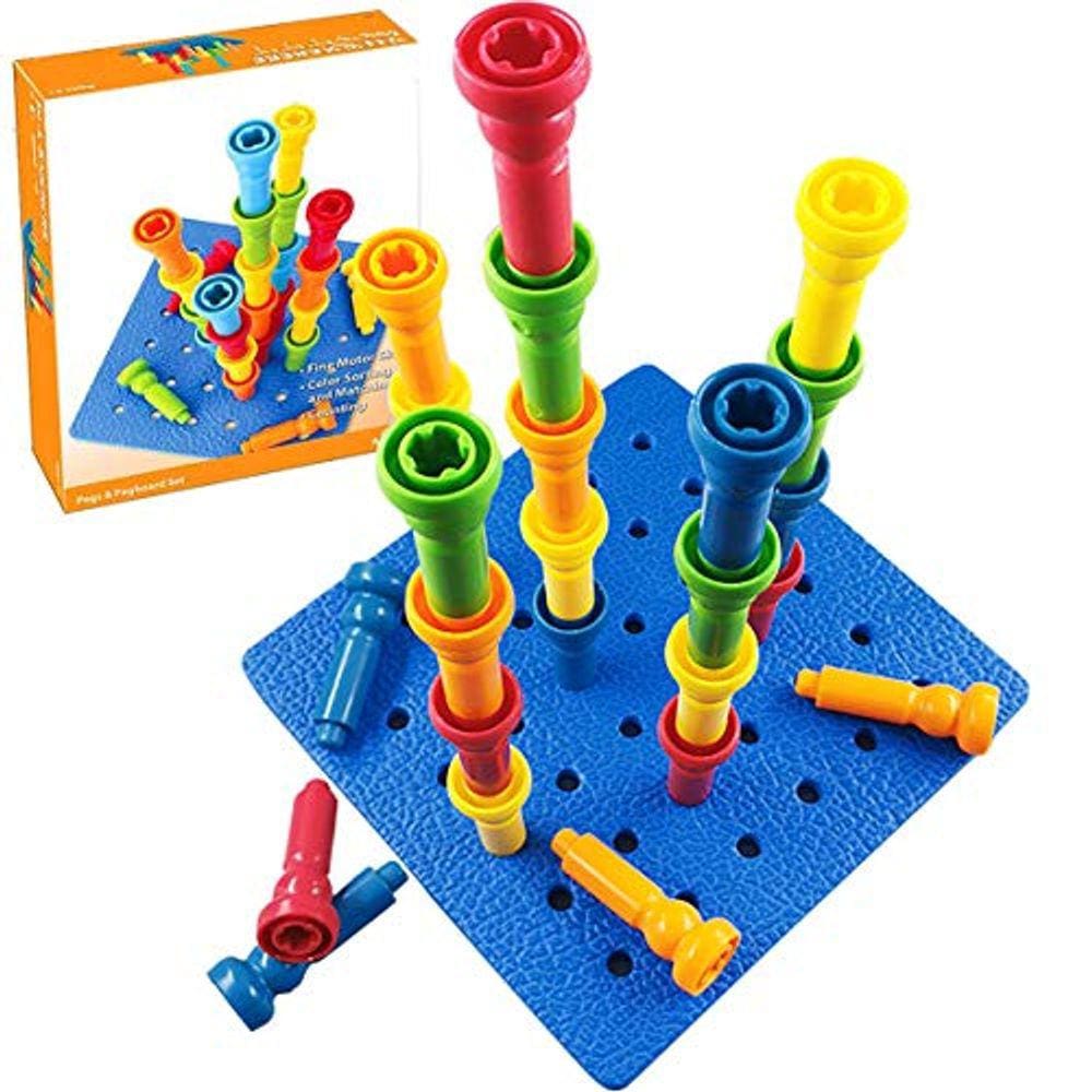 VIPAMZ Peg Board Set Toys-Montessori Terapia Ocupacional 
