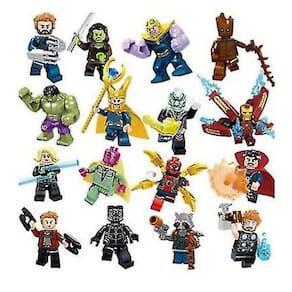 Marvel Super Heroes Fit Lego Avengers Infinity War Mini Figure Man Hulk (16PCS)