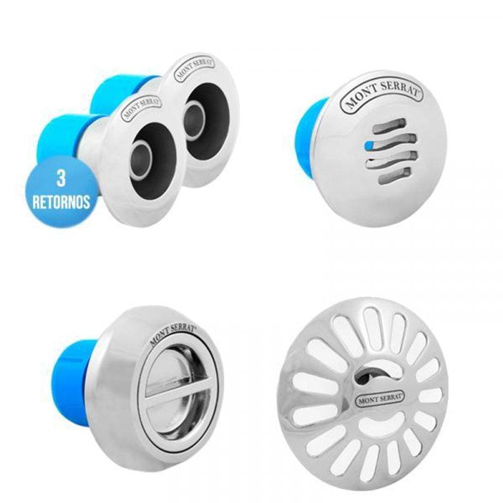 Kit Dispositivos 1 Nivelador 1 Dreno 1 Aspiração 3 Retornos