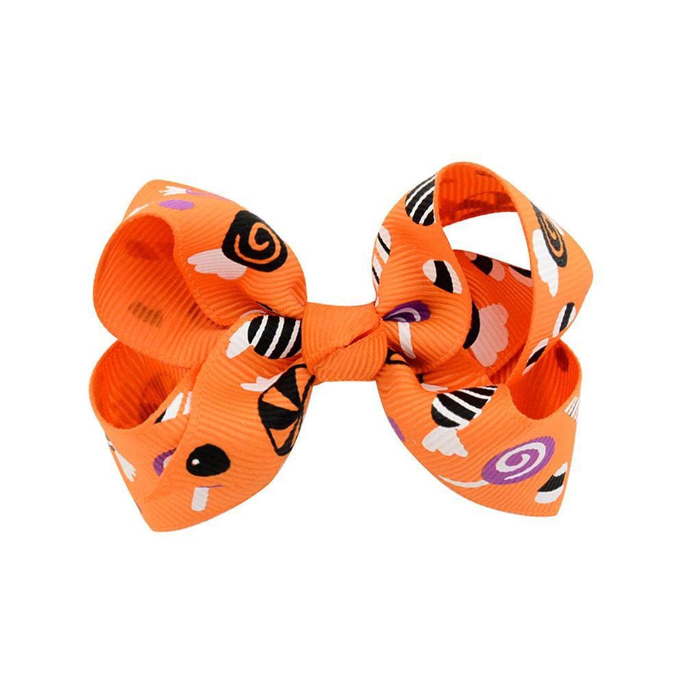 Halloween infantil hairpin crianças abóbora impressão meninas bonito arco acessórios de cabelo