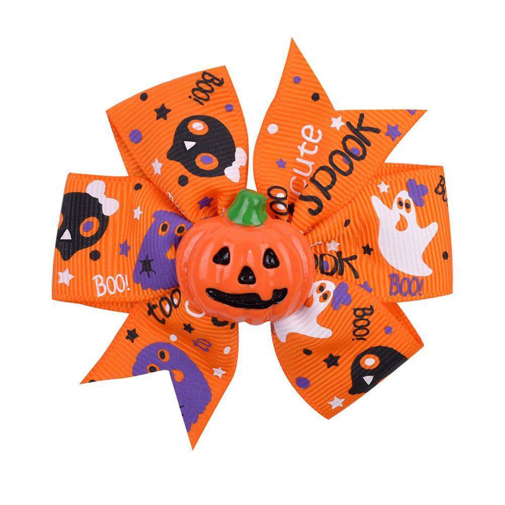 Halloween infantil hairpin crianças abóbora impressão meninas bonito arco acessórios de cabelo