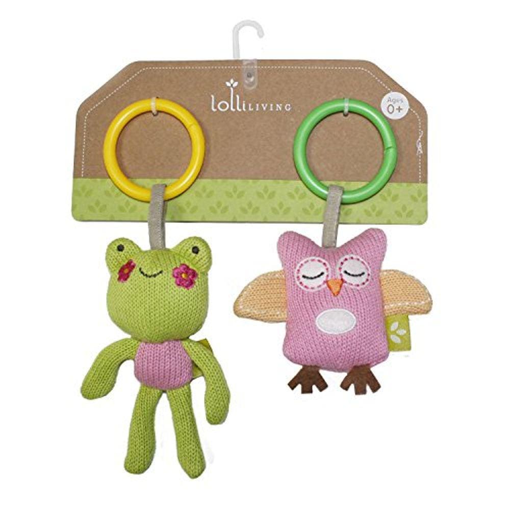Lolli Living 2 Piece Stroller Toy Set, Coruja Rosa Sapo